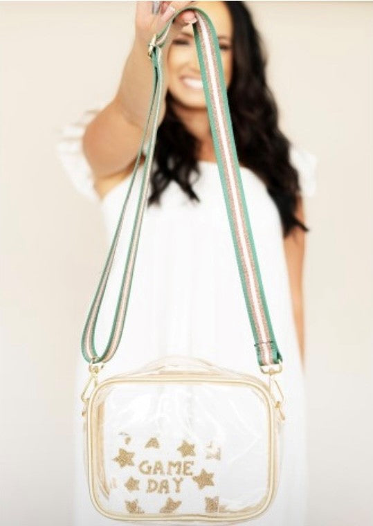 Gold Clear Blair Purse