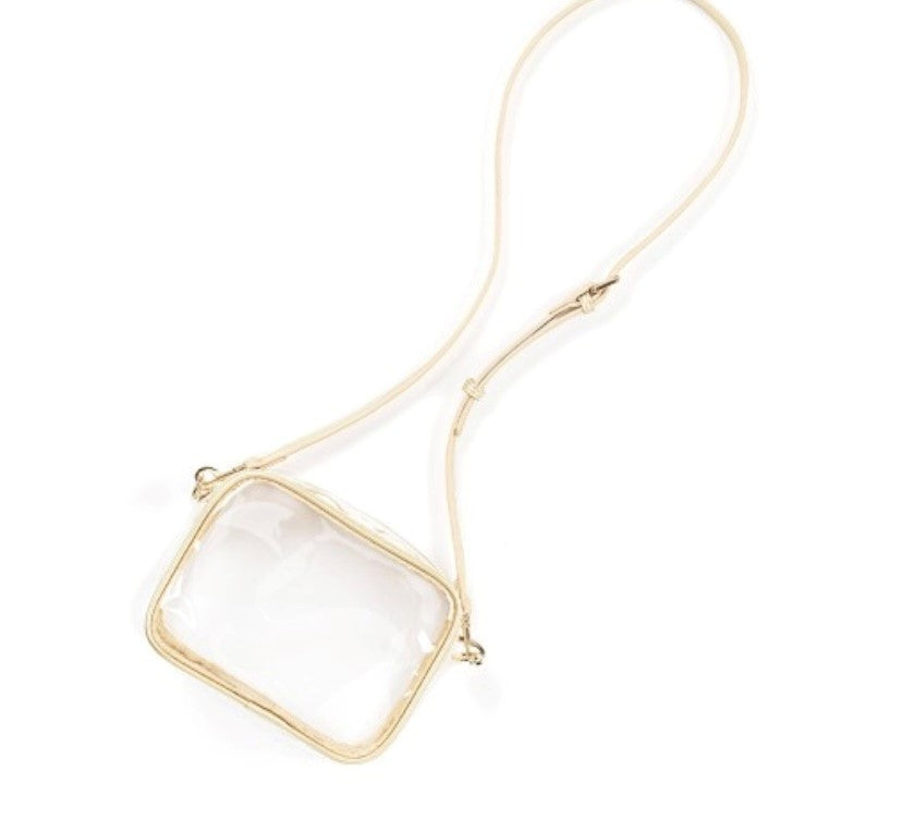 Gold Clear Blair Purse