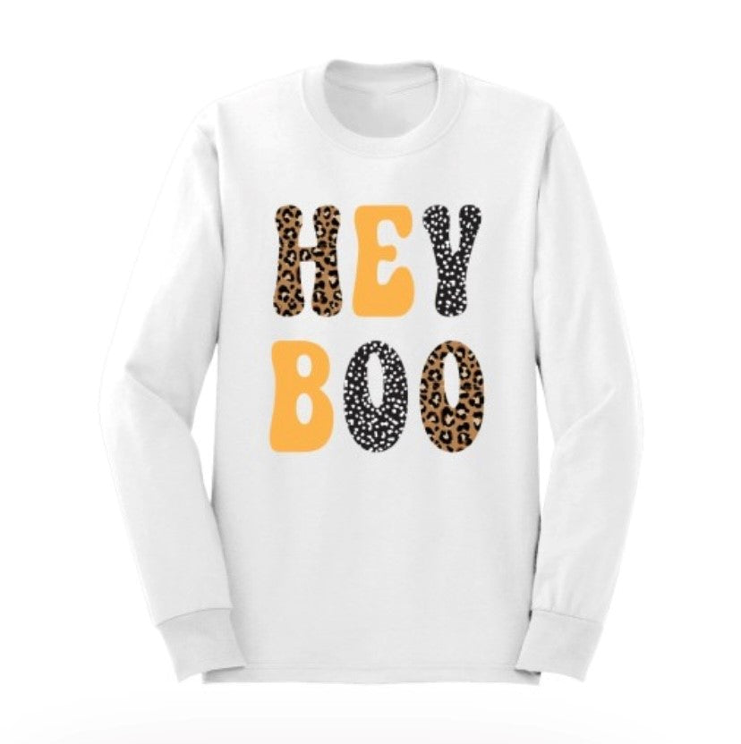 Leopard Hey Boo Long Sleeve