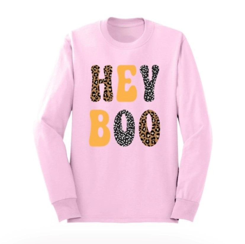 Leopard Hey Boo Long Sleeve