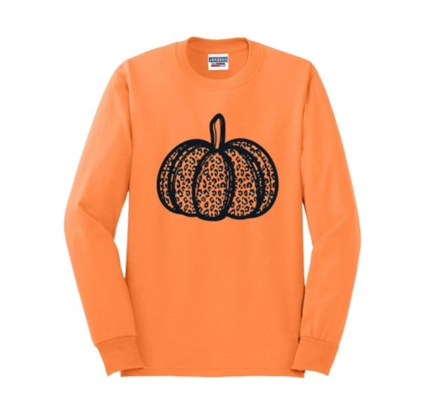 Leopard Pumpkin Long Sleeve