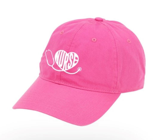 Heart Nurse Hot Pink Cap