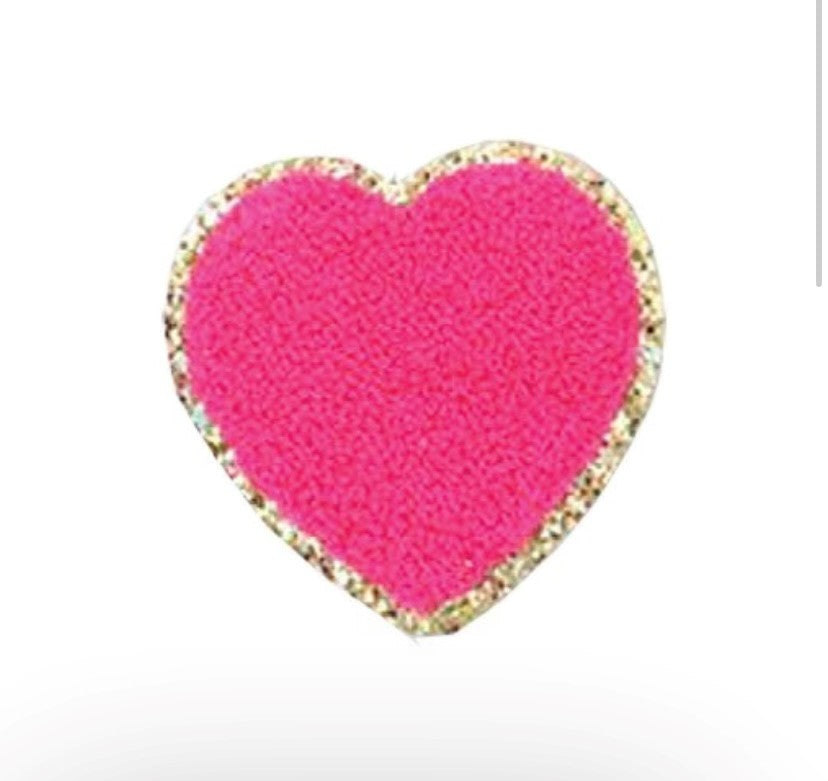 Hot Pink Heart Patch